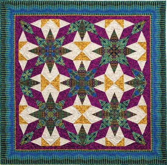 Mardi Gras finished quilt
