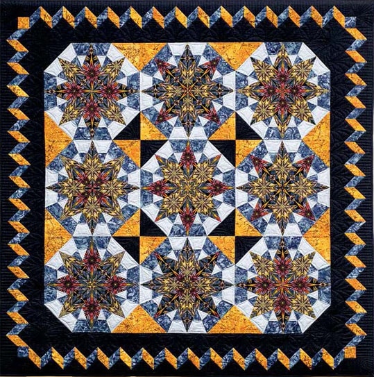 Electrifying finished quilt