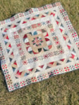 This quilt was built as a Round Robin that stayed with me through all the rounds. Started in 2021 and completed in 2022. 6 blog friends highlighted their design round and we all linked up our posts each week to encourage other bloggers to sew along.